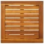 Lounger with table in solid acacia wood and textilene by vidaXL, Loungers - Ref: Foro24-41746, Price: 172,80 €, Discount: %