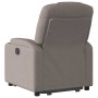 Sillón reclinable elevable tela gris taupe en Sillones | Comprar online en Foru.es