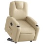 Sillón reclinable elevable de tela color crema en Sillones | Comprar online en Foru.es