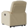 Sillón reclinable elevable de tela color crema en Sillones | Comprar online en Foru.es