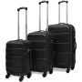 Juego de maletas trolley rígidas 3 piezas negro 45,5/55/66 cm de vidaXL, Maletas - Ref: Foro24-91141, Precio: 106,06 €, Descu...