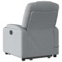 Sillón de masaje reclinable de pie de tela gris claro en Sillones | Comprar online en Foru.es