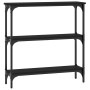 Mesa consola madera de ingeniería negra 75x22,5x75 cm de , Mesas auxiliares - Ref: Foro24-834030, Precio: 44,09 €, Descuento: %