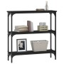 Mesa consola madera de ingeniería negra 75x22,5x75 cm de , Mesas auxiliares - Ref: Foro24-834030, Precio: 44,09 €, Descuento: %