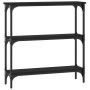 Mesa consola madera de ingeniería negra 75x22,5x75 cm de , Mesas auxiliares - Ref: Foro24-834030, Precio: 44,09 €, Descuento: %