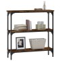 Mesa consola madera de ingeniería roble ahumado 75x22,5x75 cm de , Mesas auxiliares - Ref: Foro24-834032, Precio: 41,52 €, De...