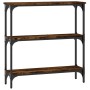 Mesa consola madera de ingeniería roble ahumado 75x22,5x75 cm de , Mesas auxiliares - Ref: Foro24-834032, Precio: 41,52 €, De...