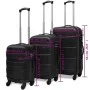 Juego de maletas trolley rígidas 3 piezas negro 45,5/55/66 cm de vidaXL, Maletas - Ref: Foro24-91141, Precio: 106,06 €, Descu...