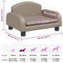 Cama para perros de cuero sintético color capuchino 50x40x30 cm en Camas para perros | Comprar online en Foru.es