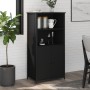 Aparador alto madera de ingeniería negro 62x36x121,5 cm de , Aparadores - Ref: Foro24-834210, Precio: 96,86 €, Descuento: %