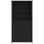 Aparador alto madera de ingeniería negro 62x36x121,5 cm de , Aparadores - Ref: Foro24-834210, Precio: 96,86 €, Descuento: %