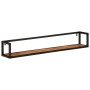 Estantes de pared 2 uds madera maciza mango hierro 110x17x17 cm de , Estantes y estanterías - Ref: Foro24-353794, Precio: 89,...