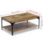 Mesa de centro madera de mango 100x60x38 cm by vidaXL, Coffee table - Ref: Foro24-243341, Price: 126,45 €, Discount: %