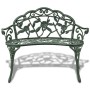 Banco de jardín de aluminio fundido verde 100 cm de vidaXL, Bancos de jardín - Ref: Foro24-42166, Precio: 158,55 €, Descuento: %