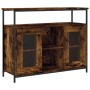 Aparador de madera de ingeniería roble ahumado 100x35x80 cm de , Aparadores - Ref: Foro24-835506, Precio: 93,81 €, Descuento: %