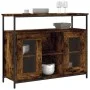 Smoked oak engineered wood sideboard 100x35x80 cm by , Sideboards - Ref: Foro24-835506, Price: 89,36 €, Discount: %