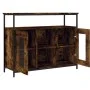 Smoked oak engineered wood sideboard 100x35x80 cm by , Sideboards - Ref: Foro24-835506, Price: 89,36 €, Discount: %