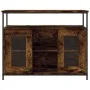Smoked oak engineered wood sideboard 100x35x80 cm by , Sideboards - Ref: Foro24-835506, Price: 89,36 €, Discount: %