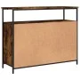 Smoked oak engineered wood sideboard 100x35x80 cm by , Sideboards - Ref: Foro24-835506, Price: 89,36 €, Discount: %