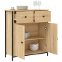 Aparador de madera de ingeniería roble Sonoma 70x30x80 cm de , Aparadores - Ref: Foro24-835525, Precio: 85,61 €, Descuento: %