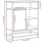 Aparador madera de ingeniería roble ahumado 69x35x80 cm de , Aparadores - Ref: Foro24-835546, Precio: 63,08 €, Descuento: %