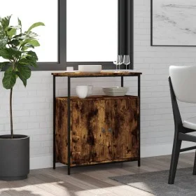 Aparador de madera de ingeniería roble ahumado 70x30x80 cm de , Aparadores - Ref: Foro24-835531, Precio: 64,64 €, Descuento: %