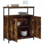 Aparador de madera de ingeniería roble ahumado 70x30x80 cm de , Aparadores - Ref: Foro24-835531, Precio: 65,42 €, Descuento: %
