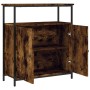Aparador de madera de ingeniería roble ahumado 70x30x80 cm de , Aparadores - Ref: Foro24-835531, Precio: 65,42 €, Descuento: %