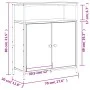 Aparador de madera de ingeniería roble ahumado 70x30x80 cm de , Aparadores - Ref: Foro24-835531, Precio: 64,64 €, Descuento: %