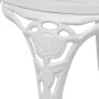 Garden bistro table and chairs 3 pieces white cast aluminum by vidaXL, Garden sets - Ref: Foro24-42165, Price: 176,26 €, Disc...