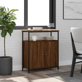 Aparador de madera de ingeniería marrón roble 70x30x80 cm de , Aparadores - Ref: Foro24-835533, Precio: 62,22 €, Descuento: %