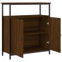 Aparador de madera de ingeniería marrón roble 70x30x80 cm de , Aparadores - Ref: Foro24-835533, Precio: 64,30 €, Descuento: %