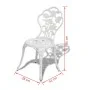 Garden bistro table and chairs 3 pieces white cast aluminum by vidaXL, Garden sets - Ref: Foro24-42165, Price: 176,26 €, Disc...