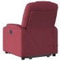 Sillón reclinable de masaje elevable tela rojo tinto en Sillones | Comprar online en Foru.es