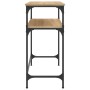 Mesa consola madera de ingeniería roble Sonoma 75x35,5x75 cm de , Mesas auxiliares - Ref: Foro24-834051, Precio: 48,21 €, Des...