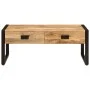 Mesa de centro hierro y madera maciza de mango 100x54x40 cm de , Mesas de centro - Ref: Foro24-356246, Precio: 253,86 €, Desc...