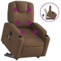 Silla de masaje reclinable de pie de tela marrón en Sillones | Comprar online en Foru.es