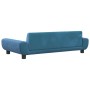 Cama para perros de terciopelo azul 100x54x33 cm en Camas para perros | Comprar online en Foru.es