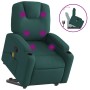Silla de masaje reclinable de pie de tela verde oscura en Sillones | Comprar online en Foru.es