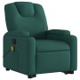 Silla de masaje reclinable de pie de tela verde oscura en Sillones | Comprar online en Foru.es
