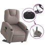 Sillón reclinable de masaje elevable tela gris taupé en Sillones | Comprar online en Foru.es