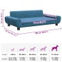 Cama para perros de terciopelo azul 100x54x33 cm en Camas para perros | Comprar online en Foru.es