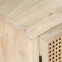 Mesita de noche madera maciza mango y caña natural 40x30x50 cm de vidaXL, Mesitas de noche - Ref: Foro24-323509, Precio: 93,8...