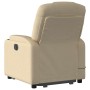 Silla de masaje reclinable de pie de tela color crema en Sillones | Comprar online en Foru.es