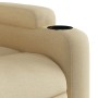 Silla de masaje reclinable de pie de tela color crema en Sillones | Comprar online en Foru.es