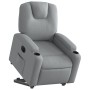 Sillón eléctrico reclinable elevable de tela gris claro en Sillones | Comprar online en Foru.es