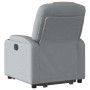 Sillón eléctrico reclinable elevable de tela gris claro en Sillones | Comprar online en Foru.es