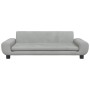 Cama para perros de terciopelo gris claro 100x54x33 cm en Camas para perros | Comprar online en Foru.es