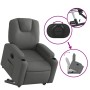 Sillón eléctrico reclinable elevable de tela gris oscuro en Sillones | Comprar online en Foru.es