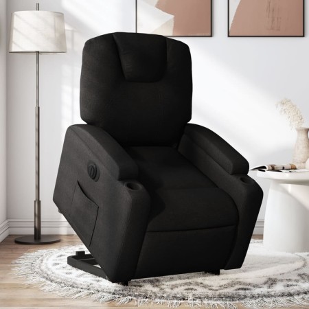 Sillón eléctrico reclinable elevable de tela negro en Sillones | Comprar online en Foru.es